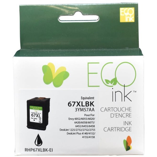 Eco Ink Ink Cartridge - Remanufactured for Hewlett Packard 3YM57AN - Black - 240 Pages - 1 Pack