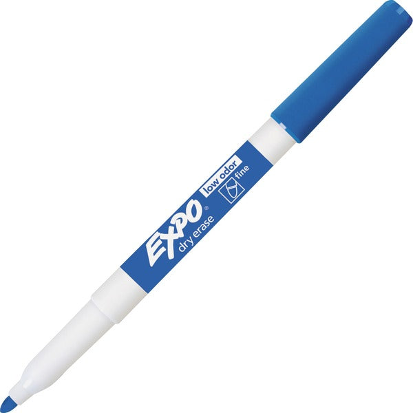 Expo Low-Odor Dry-erase Markers - Fine Marker Point - Blue - 1 Each