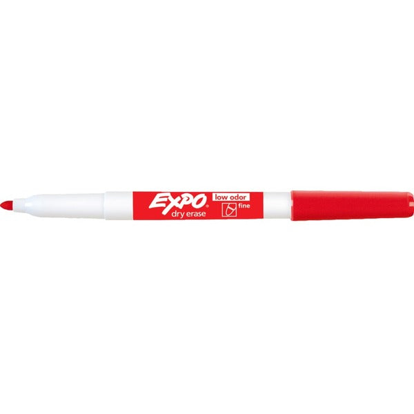 Expo Low-Odor Dry-erase Markers - Fine Marker Point - Red Ink - 1 Each