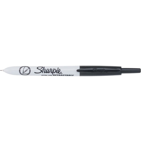 Sharpie Retractable Ultra Fine Point Permanent Marker - Ultra Fine Marker Point - Retractable - Black Ink - 1 Each