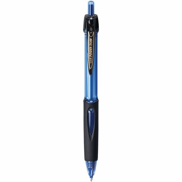uniball&trade; Power Tank Retractable Ballpoint Pens - 1 mm (0.04") Pen Point - Medium Marker Point - Refillable - Retractable - Blue Ink - Blue Barrel - 1 Each