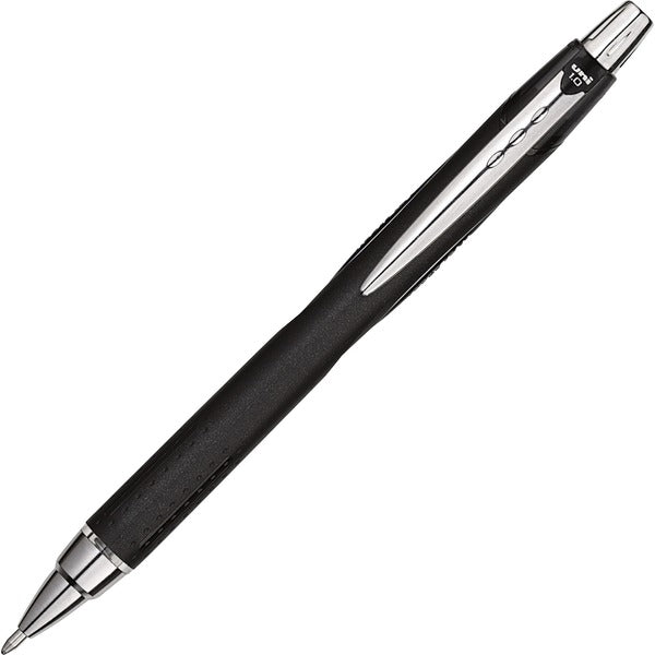 uniball&#8482; Jetstream Retractable Ballpoint Pen - 1 mm (0.04") Medium Pen Point - Retractable - Black Ink - Pigment-based - 1 Each