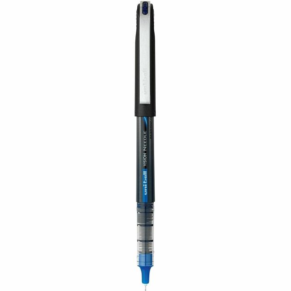 uniball&trade; Vision Needle Rollerball Pens - 0.5 mm (0.02") Micro Pen Point - Blue Ink - 1 Each