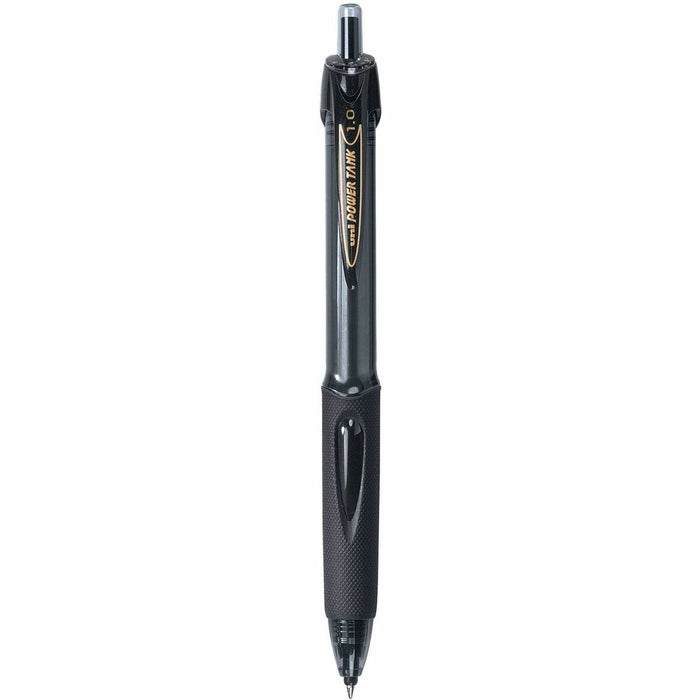 uniball™ Power Tank Retractable Ballpoint Pens - Refillable - Retractable - Black Ink - Black Barrel - 1 Each