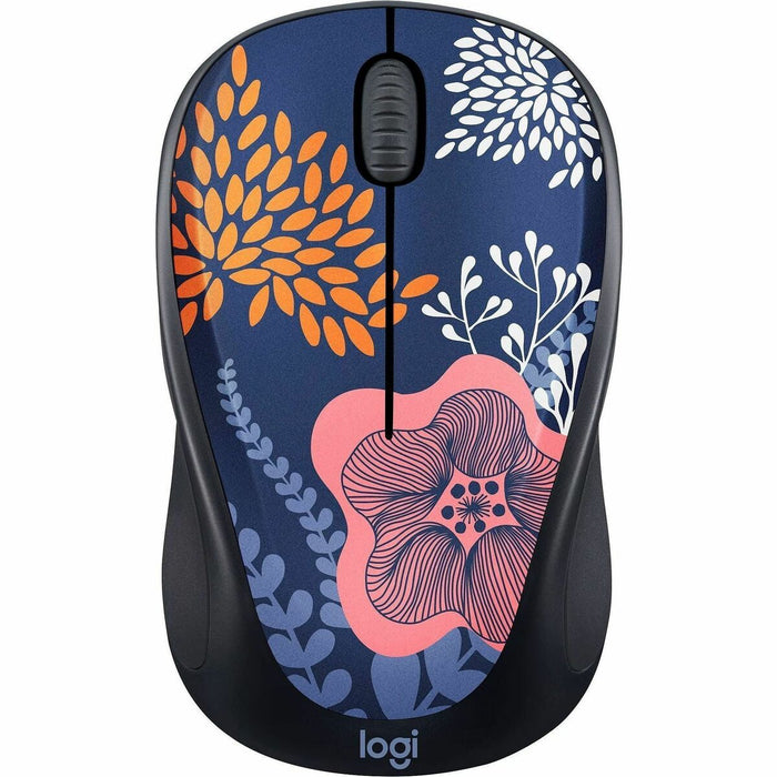 Logitech Design Collection Limited Edition Wireless Mouse with Colorful Designs - USB Unifying Receiver, 12 months AA Battery Life, Portable & Lightweight, Easy Plug & Play with Universal Compatibility - FOREST FLORAL - Travel Mouse - Optical - Wireless -
