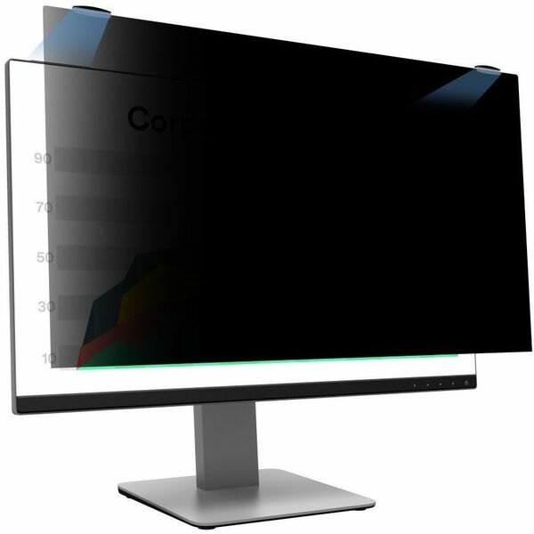 3M Privacy Screen Filter Black - For 25" Widescreen LCD Monitor - 16:9 - Scratch Resistant, Fingerprint Resistant - Anti-glare - 1