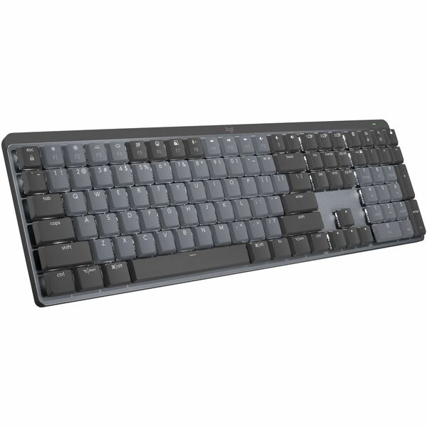 Logitech MX Mechanical Wireless Illuminated Keyboard - Wireless Connectivity - Bluetooth - 33 ft (10058.40 mm) - USB Interface - Windows 10, Windows 11, macOS 10.15, iOS 14, iPadOS 14, Linux, ChromeOS, Android 8.0 - PC, Mac - Mechanical Keyswitch - Propri