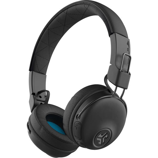 JLab Studio Wireless On-Ear Headphones - Stereo - Wireless - Bluetooth - 30 ft (9.14 m) - 32 Ohm - 20 Hz to 20 kHz - Over-the-head - Binaural - Circumaural - MEMS Technology Microphone - Black