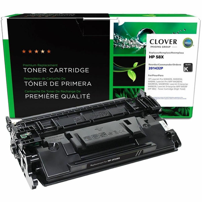 CIG Remanufactured High Yield Laser Toner Cartridge CF258X, W9024MC - Black - 1 Each - 10,000 Pages