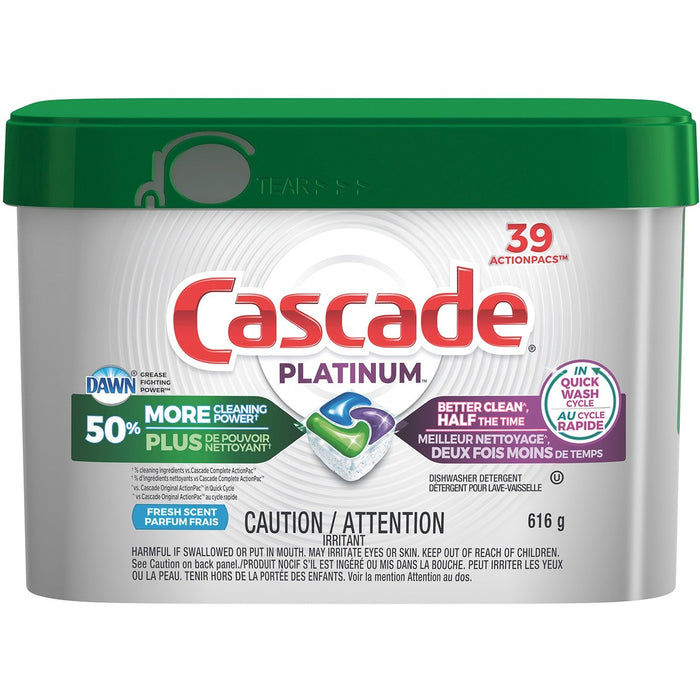 Cascade Platinum ActionPacs - Fresh Scent - Fresh Scent - Phosphate-free - 39 / Box