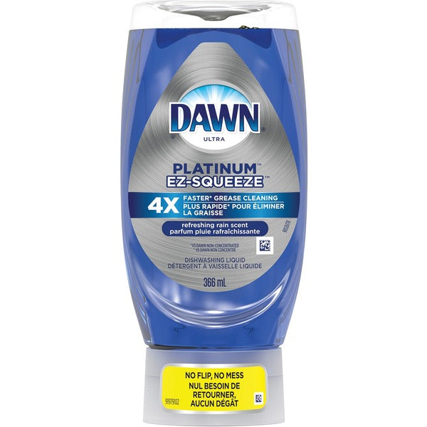 Dawn Platinum EZ-Squeeze, Refreshing Rain Scent - 366 mL - Refreshing Rain Scent - No-mess Bottle - 1 Each