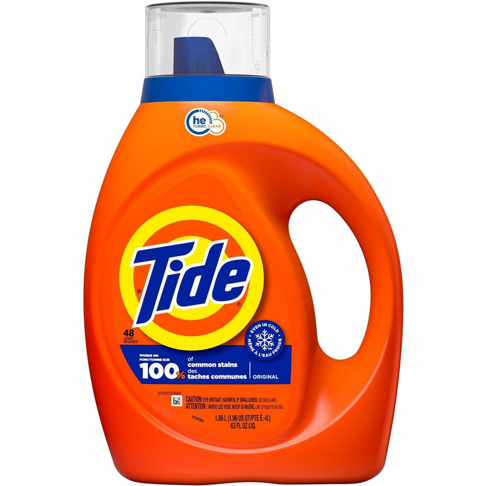 Tide Original Scent Liquid Laundry Detergent - For Laundry - 1.86 L - Original Scent - Recommended For: Soil Remover - 1 Each