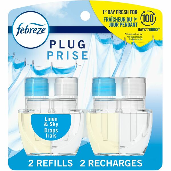 Febreze PLUG Linen & Sky - Liquid - 26 mL - Linen & Sky - 2 / Pack