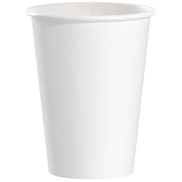 Solo Single-sided Poly (SSP) Paper Hot Drink Cup- 12 oz - 354.88 mL - White - Poly Paper - Coffee, Hot Chocolate, Tea, Beverage - 50 Pack