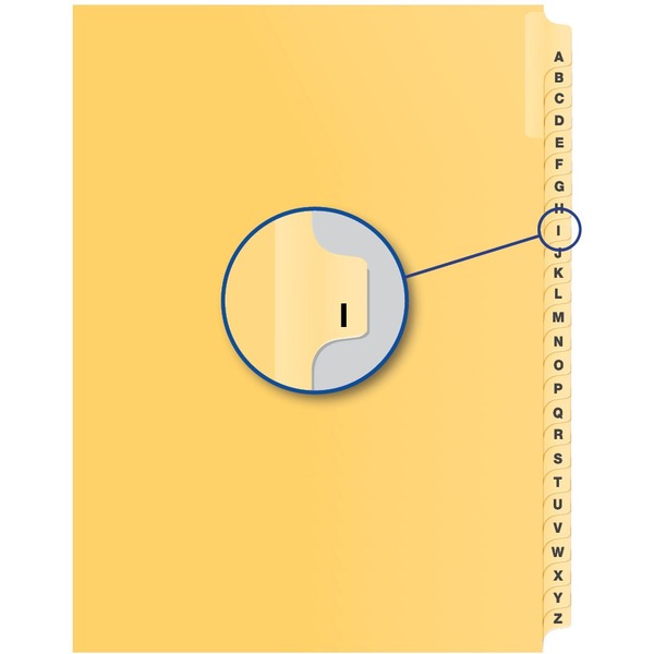 Davis Group Index Divider - Alphabet - I - Buff Divider - 25 / Pack