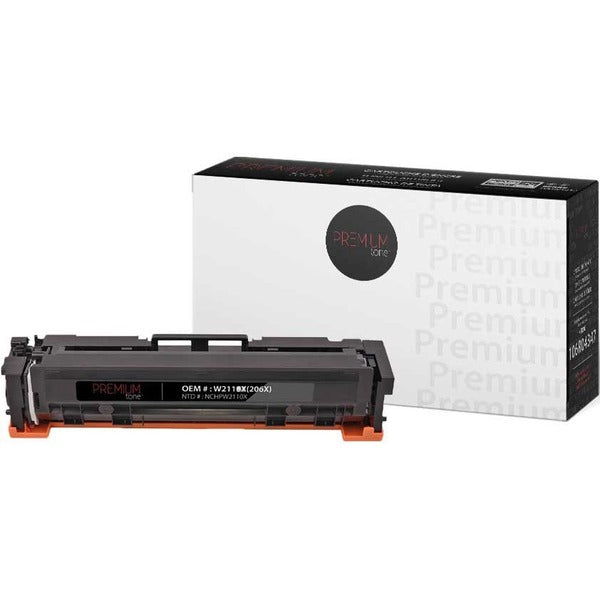 Premium Tone Toner Cartridge - Alternative for Hewlett Packard W2110X - Black - 3100 Pages - 1 Pack