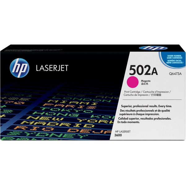 HP 502A (Q6473A) Original Toner Cartridge - Single Pack - Laser - 4000 Pages - Magenta - 1 Each