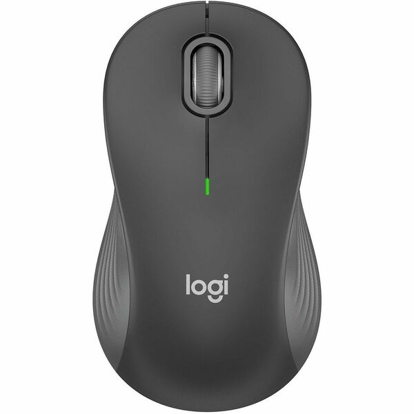 Logitech Signature M550 Mouse - Optical - Wireless - 32.81 ft (10000 mm) - Bluetooth - Graphite - USB - 4000 dpi - Scroll Wheel - 3 Button(s) - 3 Programmable Button(s) - Large Hand/Palm Size - 1 x AA Battery Supported - 1 / Each
