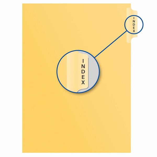Davis Group Index Divider - 1/25 - 8.50" (215.90 mm) Divider Width x 11" (279.40 mm) Divider Length - Buff Divider - 25 / Pack