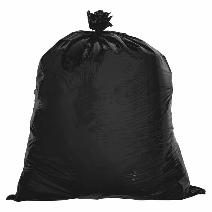Inteplast 2500 Trash Bag - 50" (1270 mm) Length x 35" (889 mm) Width - Black - Resin, Linear Low-Density Polyethylene (LLDPE), Hexene Resin - Industrial - Recycled - 100 / Box