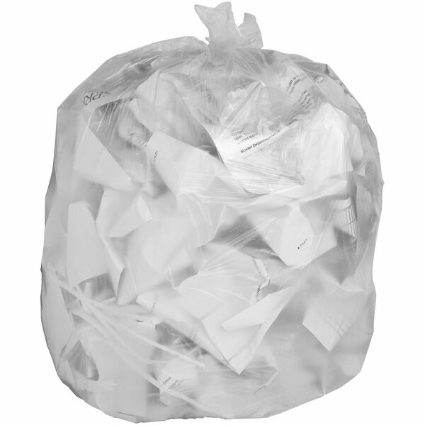 Inteplast 2800 Trash Bag - 30" (762 mm) Width x 38" (965.20 mm) Length - High Density - Frosted - Resin - 500/Box - Industrial