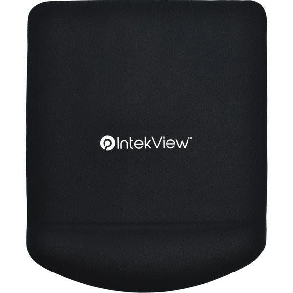 Intekview Rectangle Gel Wrist Mouse Pad Black 180g - Black - Silicone - 1
