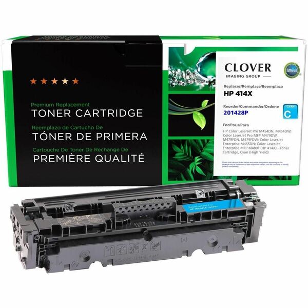 CIG Remanufactured High Yield Laser Toner Cartridge - Box 414X (HP W9091MC, W2021X) - Cyan - 1 Each - 6,000 Pages