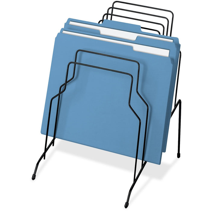 Fellowes Wire Step File&reg; - 8 Compartment(s) - Drawer Size : 8.50" (215.90 mm) x 14" (355.60 mm) - 11.8" (299.97 mm) Height x 10.1" (257.30 mm) Width x 12.1" (308.10 mm) Depth - Desktop - Black - Steel - 1 Each
