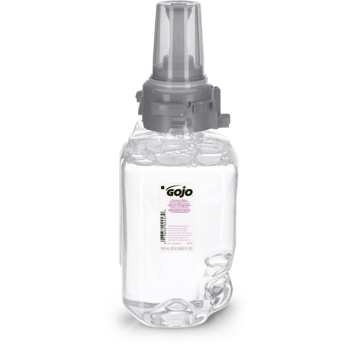 Gojo&reg; ADX 700 ml Refill Clear/Mild Foam Handwash - 700 mL - Push Pump Dispenser - Hand, Skin - Moisturizing - Clear - Fragrance-free, Dye-free, Bio-based, Rich Lather - 1 Each