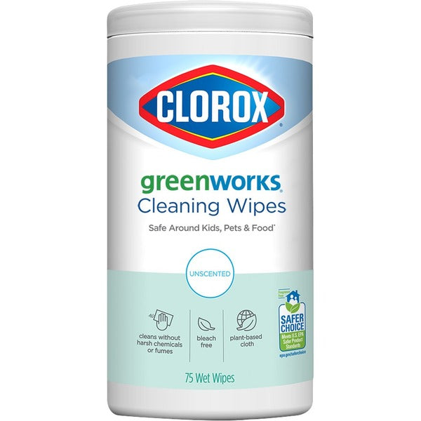 Green Works Cleaning Wipes, Unscented - 1 Each - Unscented, Chemical-free, Fume-free, Bleach-free, Durable