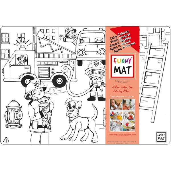 Funny Mat Drawing/Coloring Mat - Pen - Polypropylene - 1 Each