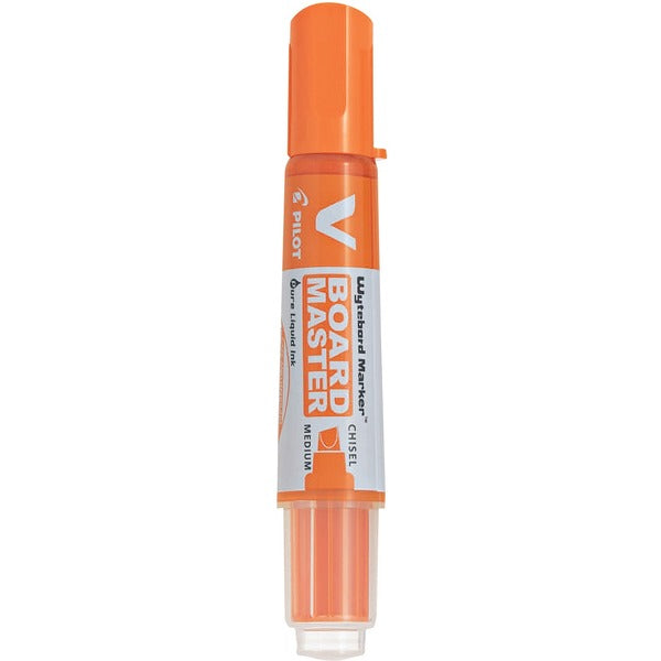 BeGreen V Board Master Dry Erase Marker - Chisel Marker Point Style - Refillable - Orange Liquid Ink - 1 Each