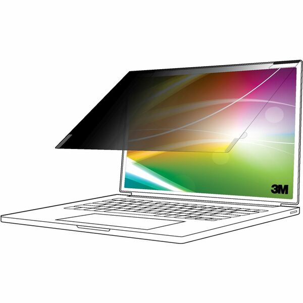 3M&trade; Bright Screen Privacy Filter for Apple&reg; MacBook Pro&reg; 13 M1-M2, 16:10, BPNAP002 - For 13.3" (337.82 mm) Widescreen LCD Notebook, 2 in 1 Notebook - 16:10 - Scratch Resistant, Fingerprint Resistant - Anti-glare - 1 Each