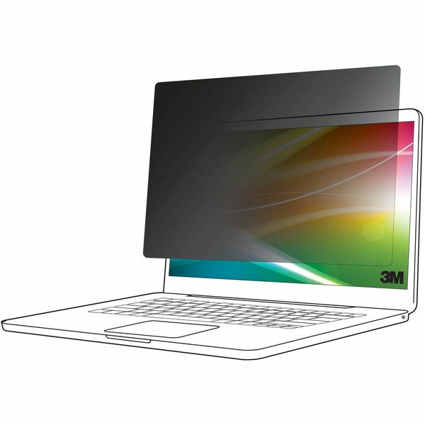 3M Bright Screen Privacy Filter for Apple&reg; MacBook Air&reg; 13 M2, 16:10, BPNAP006 Black, Matte - For 13.6" Widescreen LCD 2 in 1 Notebook - 16:10 - Scratch Resistant, Fingerprint Resistant - Anti-glare