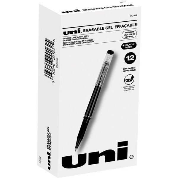 uniball™ Erasable Gel Stick Pens - Medium Pen Point - Erasable - Black Ink - Gel-based - 1 / Each