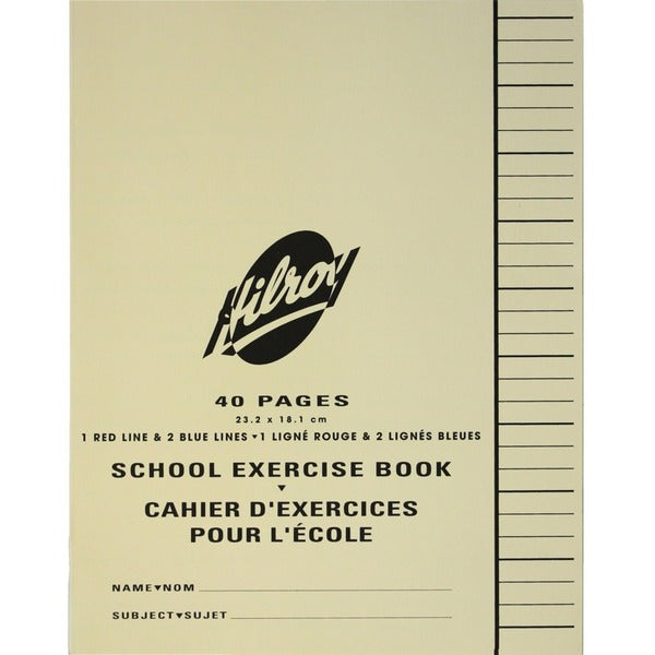 Hilroy Notebook - 20 Sheets - 40 Pages - 0.31" (8 mm) Ruled - 9 1/8" (23.18 cm) x 7 1/8" (18.10 cm) Sheet Size - 1 Each