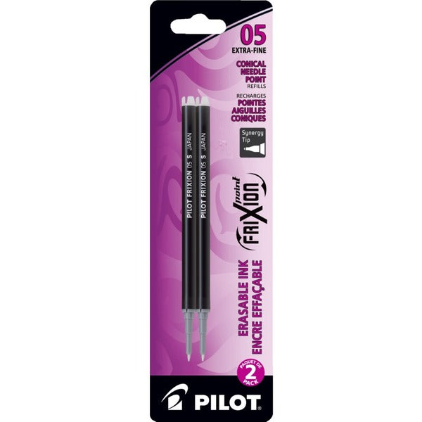 Pilot Clicker Refills - Extra Fine Point - Black Ink - Erasable - 2 / Pack