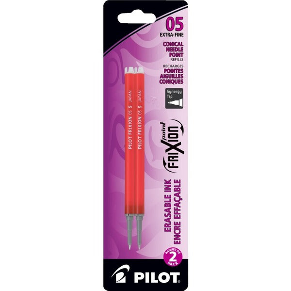 Pilot Clicker Refills - Extra Fine Point - Red Ink - Erasable - 2 / Pack