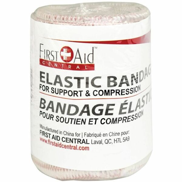 First Aid Central Elastic Wrap Bandage 2" x 15' - - 2" (50.80 mm) Width x 15 ft (4572 mm) Length - Tan - 1 Each