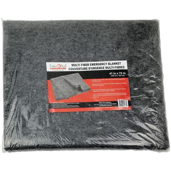 First Aid Central Emergency Blanket - Gray - 1 Each