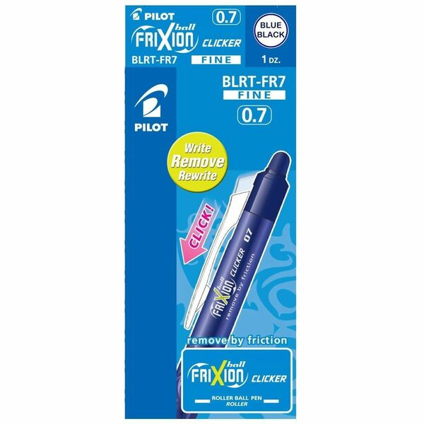 FriXion FriXion Gel Pen - 0.7 mm (0.03") Medium Pen Point - Retractable - Erasable - Stone Blue Ink - Gel-based - Steel Tip - 1 Each
