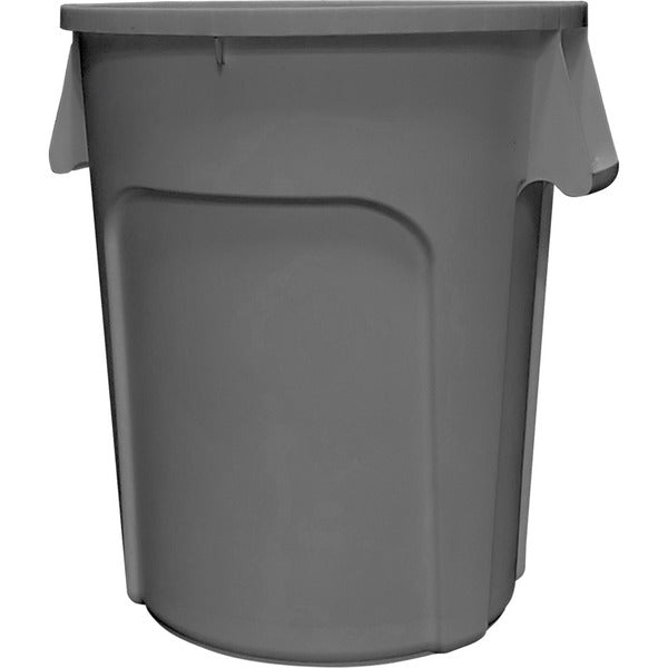 Globe Grey Waste Containers - 20 Gallon - 75.71 L Capacity - Sturdy, Durable, Rugged, Ergonomic Handle - 23.5" (596.90 mm) Height x 20" (508 mm) Width x 20" (508 mm) Depth - Plastic - Gray - 1 / Pack