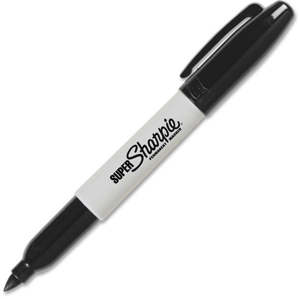 Sharpie Super Permanent Marker - Fine, Bold Marker Point - Black Ink - 1 Each