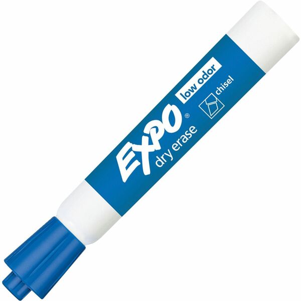 Expo Large Barrel Dry-Erase Markers - Bold Marker Point - Chisel Marker Point Style - Blue - 1 Each