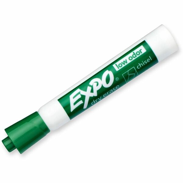 Expo Large Barrel Dry-Erase Markers - Bold Chisel Marker Point - Green Ink - 1 Each