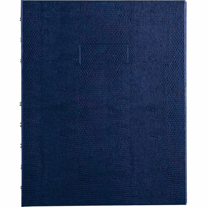 Blueline MiracleBind Notebook - 150 Pages - Twin Wirebound - 9.25" (234.95 mm) Height x 7 1/4" (18.42 cm) Width - Indigo Blue Cover - Hard Cover, Micro Perforated, Self-adhesive, Index Sheet, Storage Pocket - Recycled