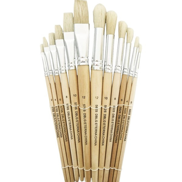 DBLG Import Assorted Short Handle Brushes - Assorted Handle - 12 / Pack