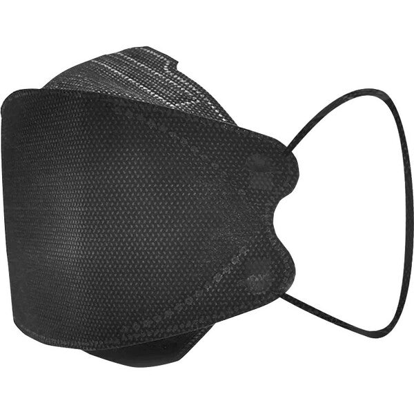Globe KN95 Form- fitting Masks - Recommended for: Food Service, Cleaning, Industrial, Salon - Adult - Non-woven Fabric, Fabric - Black - Graphene-free, Comfortable - 20 / Box