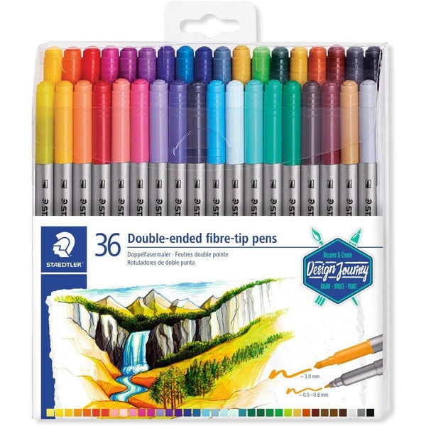 Staedtler Art Marker - Narrow Narrow Bullet, Broad Marker Point - Washable - Assorted Ink - 1 Each