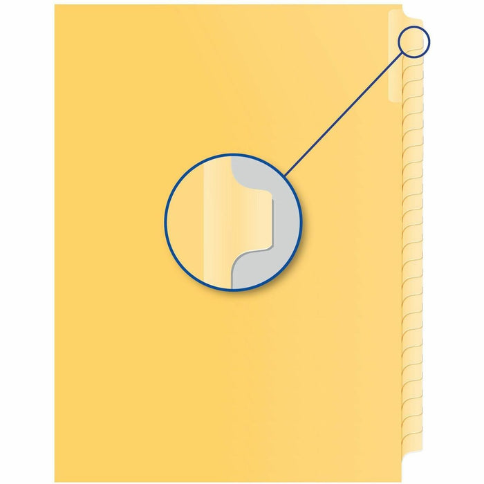 Davis Group Index Divider - Blank Tab(s) - 1/25 - 8.50" (215.90 mm) Divider Width x 11" (279.40 mm) Divider Length - Buff Divider - 25 / Pack